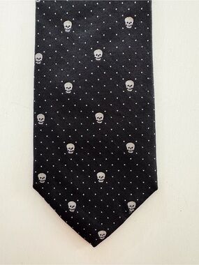 Express Design Studio Skull Silk Tie